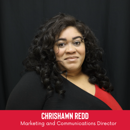 Chrishawn Redd Marketing and Communications Director Dark Background 500x500