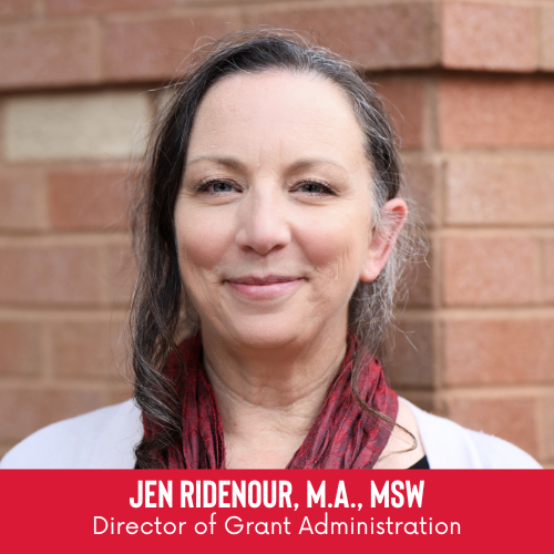 Jen Ridenour Director of Impact w Title 500x500